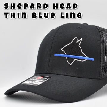 K9 Head Thin Blue Line  Hats