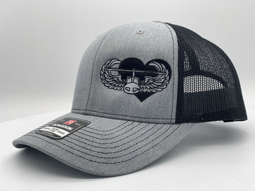 Black Heart 101st Air Assault Embroidered